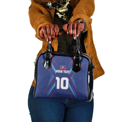 Custom Afro Haiti Football Shoulder Handbag Sporty Style - African Pride