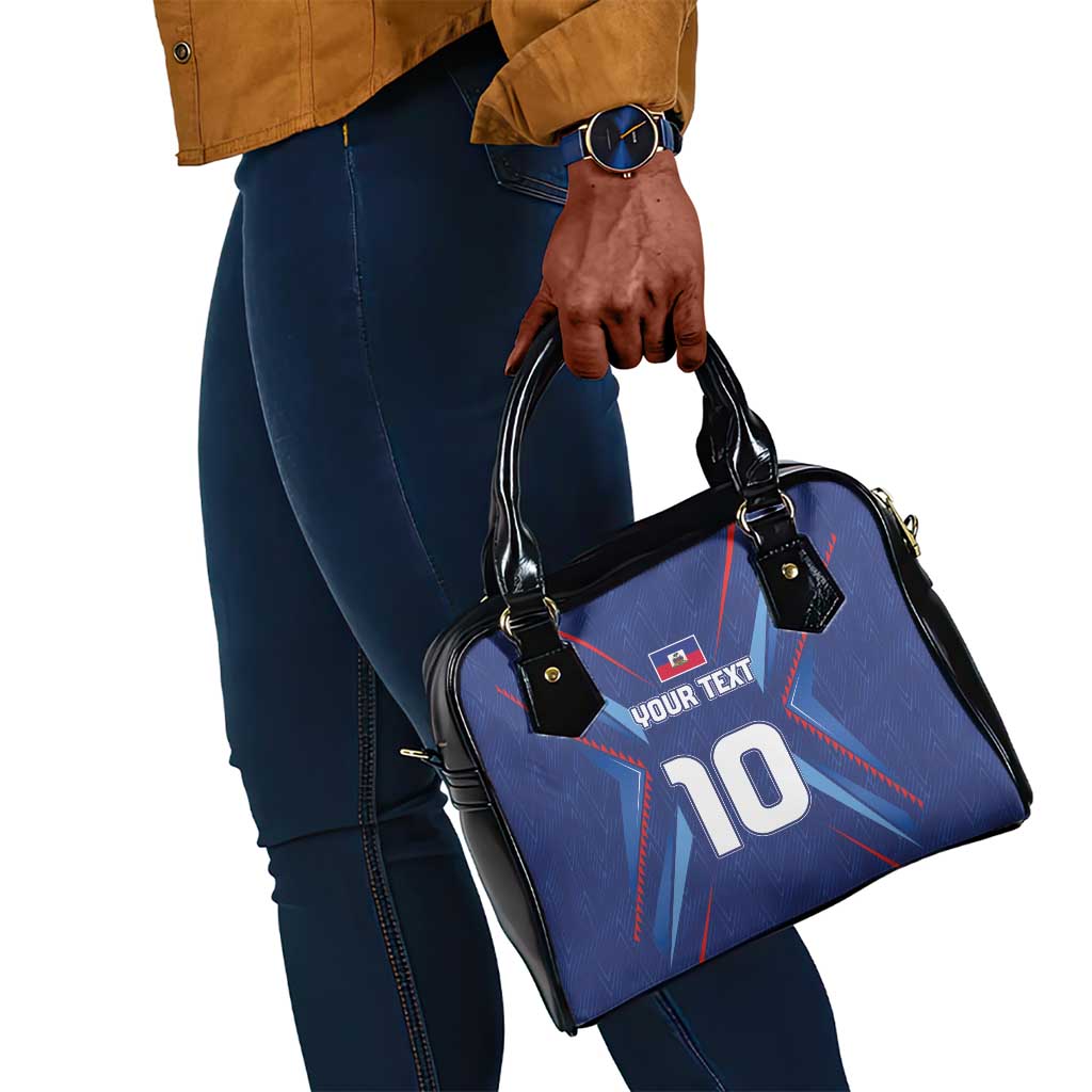Custom Afro Haiti Football Shoulder Handbag Sporty Style - African Pride