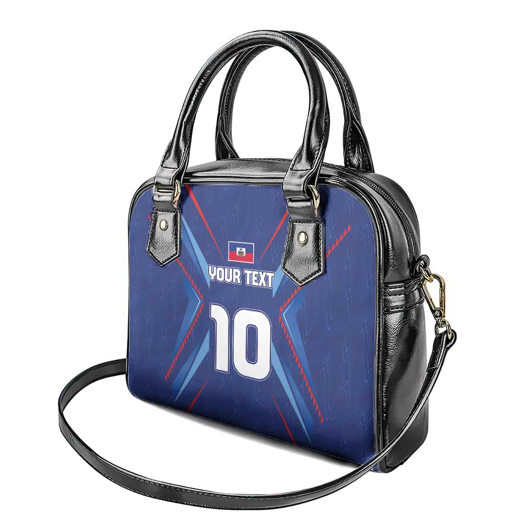 Custom Afro Haiti Football Shoulder Handbag Sporty Style - African Pride
