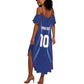Custom Afro Haiti Football Summer Maxi Dress Sporty Style LT03
