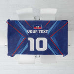 Custom Afro Haiti Football Tablecloth Sporty Style - African Pride