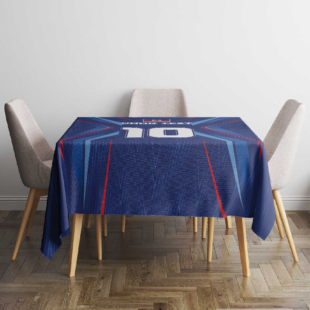 Custom Afro Haiti Football Tablecloth Sporty Style - African Pride
