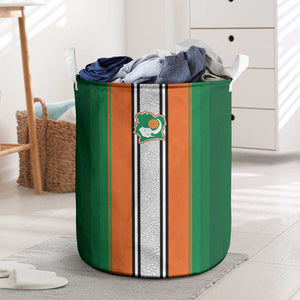 Côte d'Ivoire National Football Laundry Basket Les Elephants-Sporty Stripes - African Pride