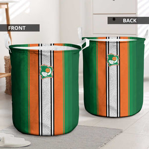 Côte d'Ivoire National Football Laundry Basket Les Elephants-Sporty Stripes - African Pride