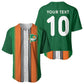 Custom Côte d'Ivoire National Football Baseball Jersey Les Elephants-Sporty Stripes LT03