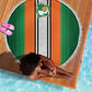 Côte d'Ivoire National Football Beach Blanket Les Elephants-Sporty Stripes - African Pride