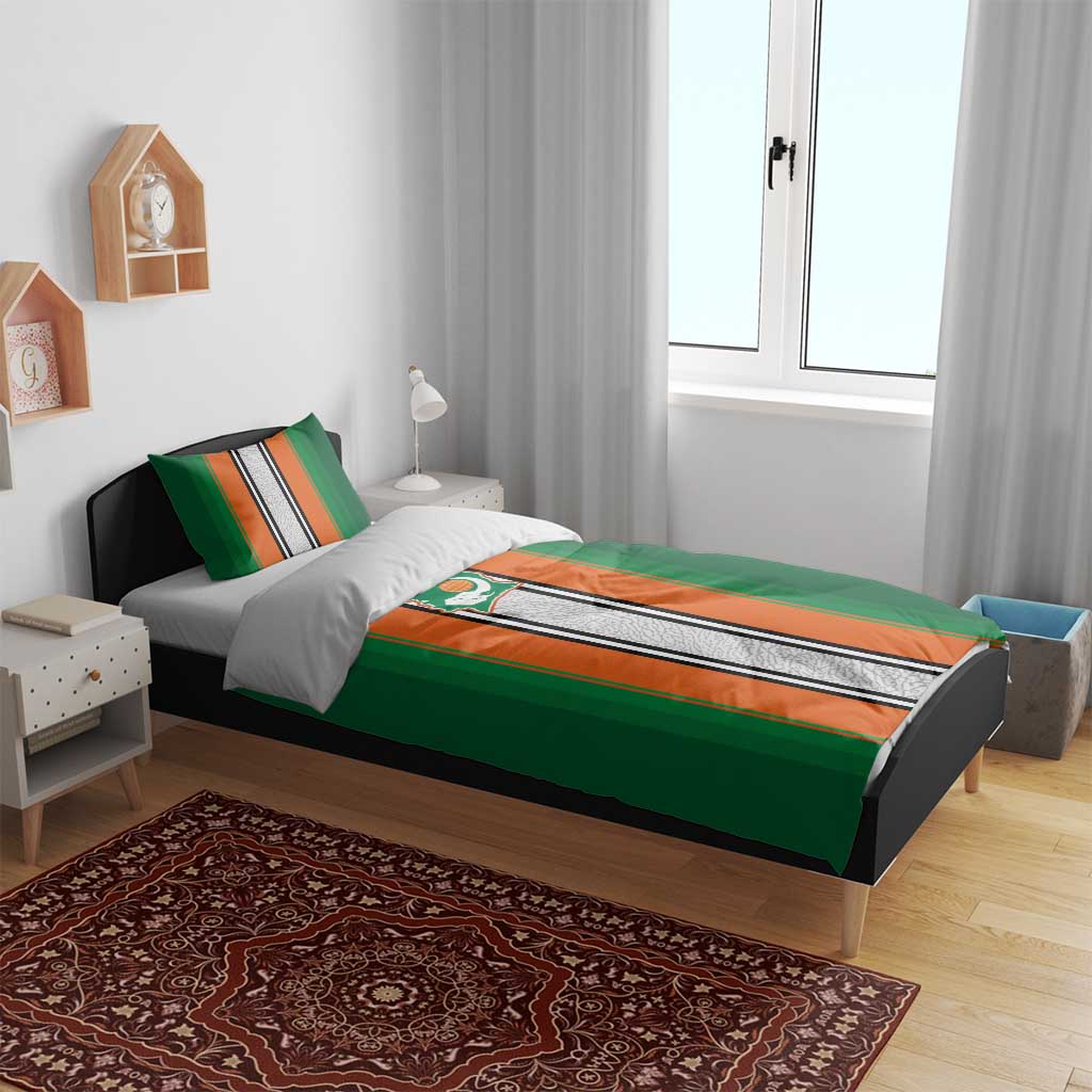 Côte d'Ivoire National Football Bedding Set Les Elephants-Sporty Stripes - African Pride
