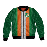 Custom Côte d'Ivoire National Football Bomber Jacket Les Elephants-Sporty Stripes - African Pride