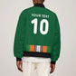 Custom Côte d'Ivoire National Football Bomber Jacket Les Elephants-Sporty Stripes - African Pride
