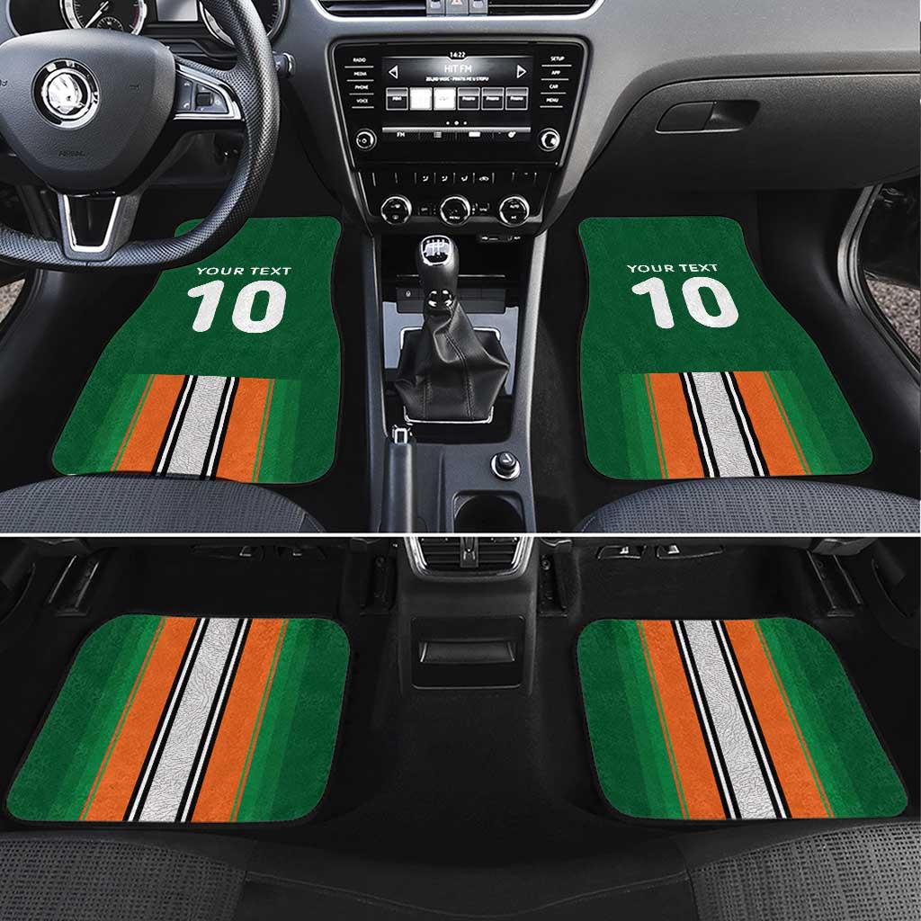 Custom Côte d'Ivoire National Football Car Mats Les Elephants-Sporty Stripes - African Pride