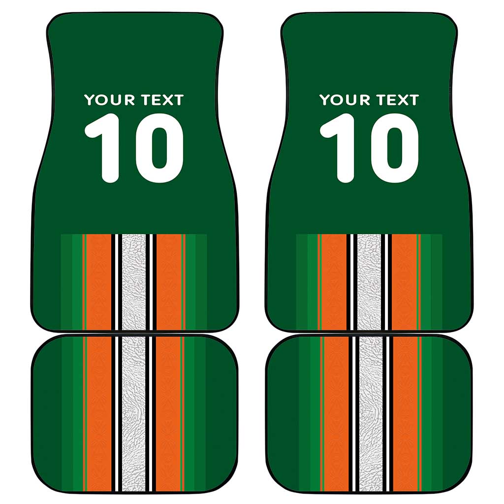Custom Côte d'Ivoire National Football Car Mats Les Elephants-Sporty Stripes - African Pride