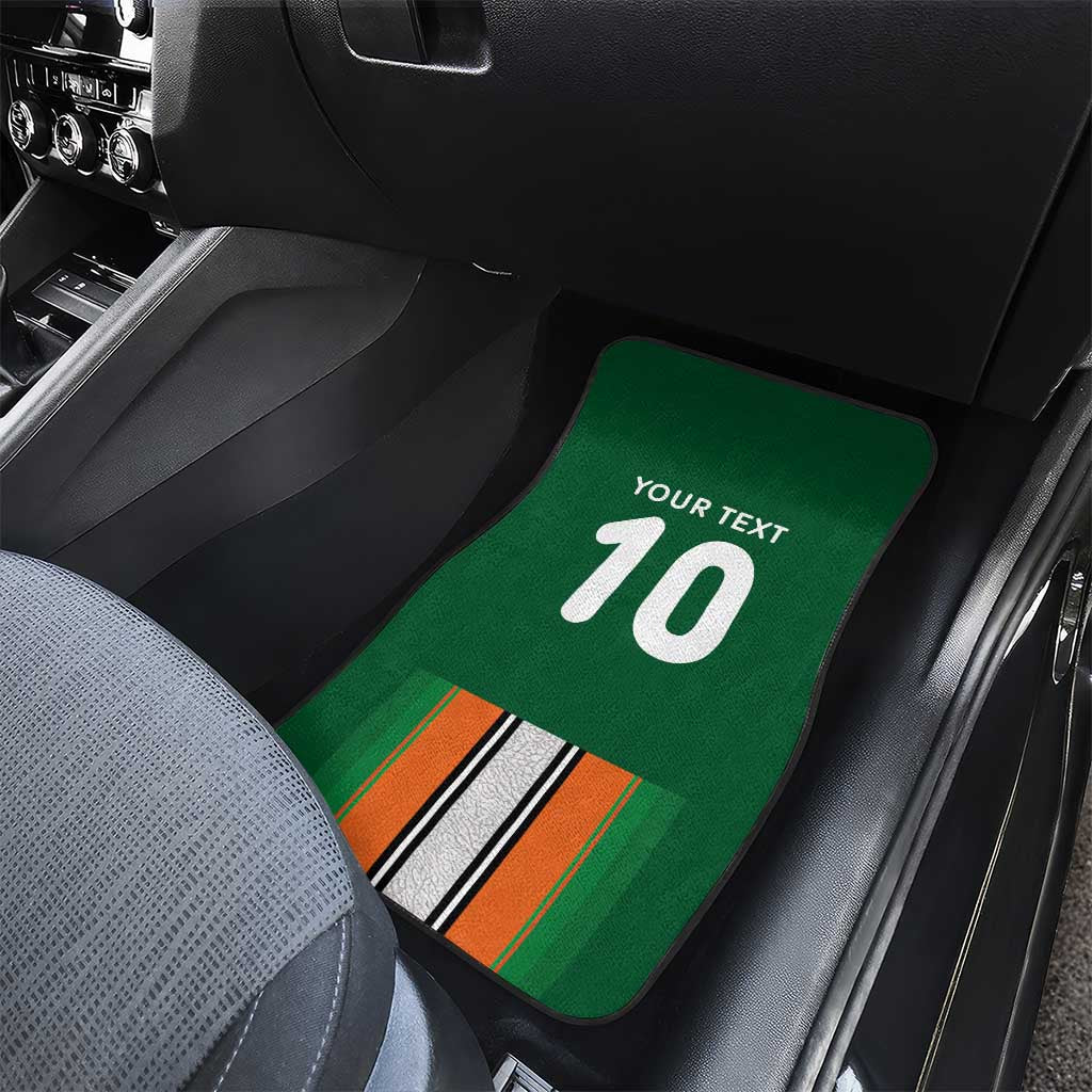 Custom Côte d'Ivoire National Football Car Mats Les Elephants-Sporty Stripes - African Pride