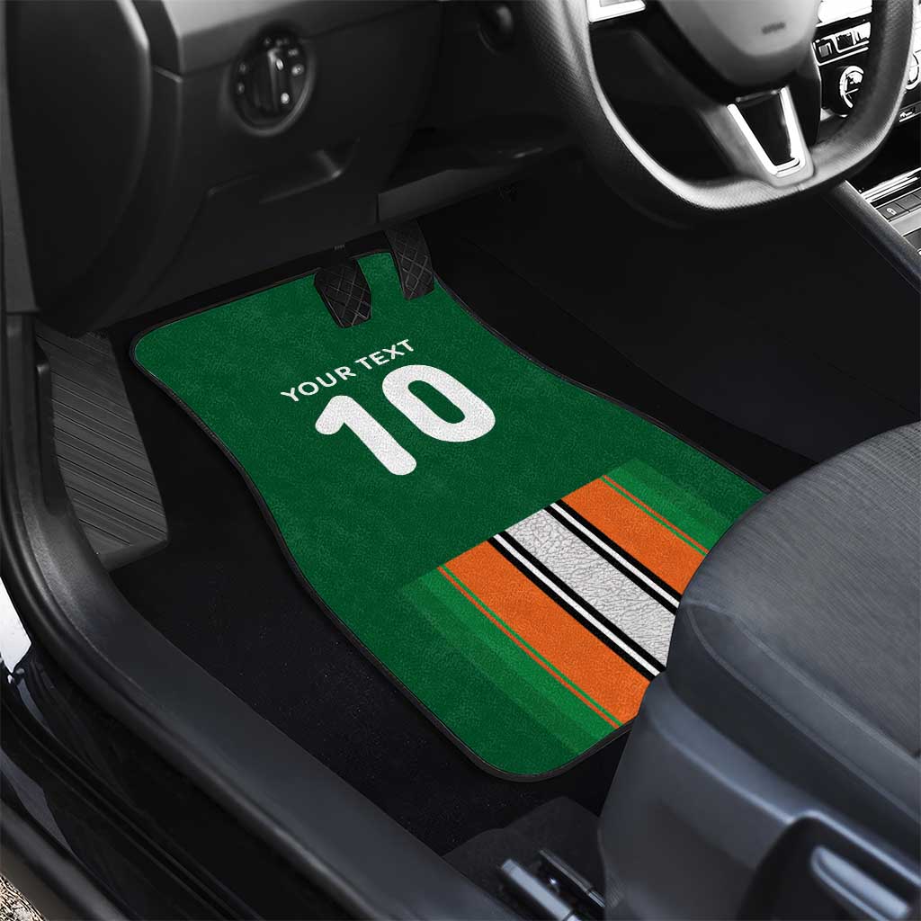 Custom Côte d'Ivoire National Football Car Mats Les Elephants-Sporty Stripes - African Pride