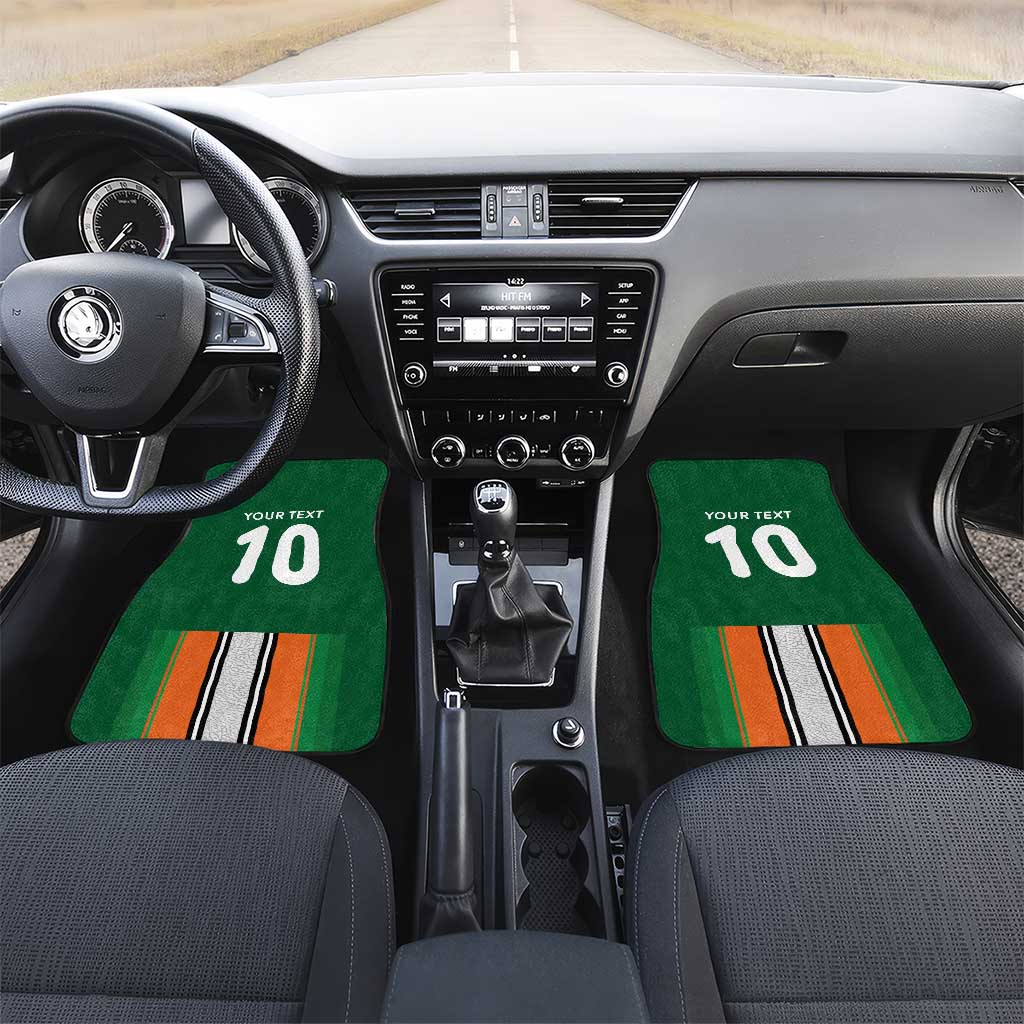 Custom Côte d'Ivoire National Football Car Mats Les Elephants-Sporty Stripes - African Pride