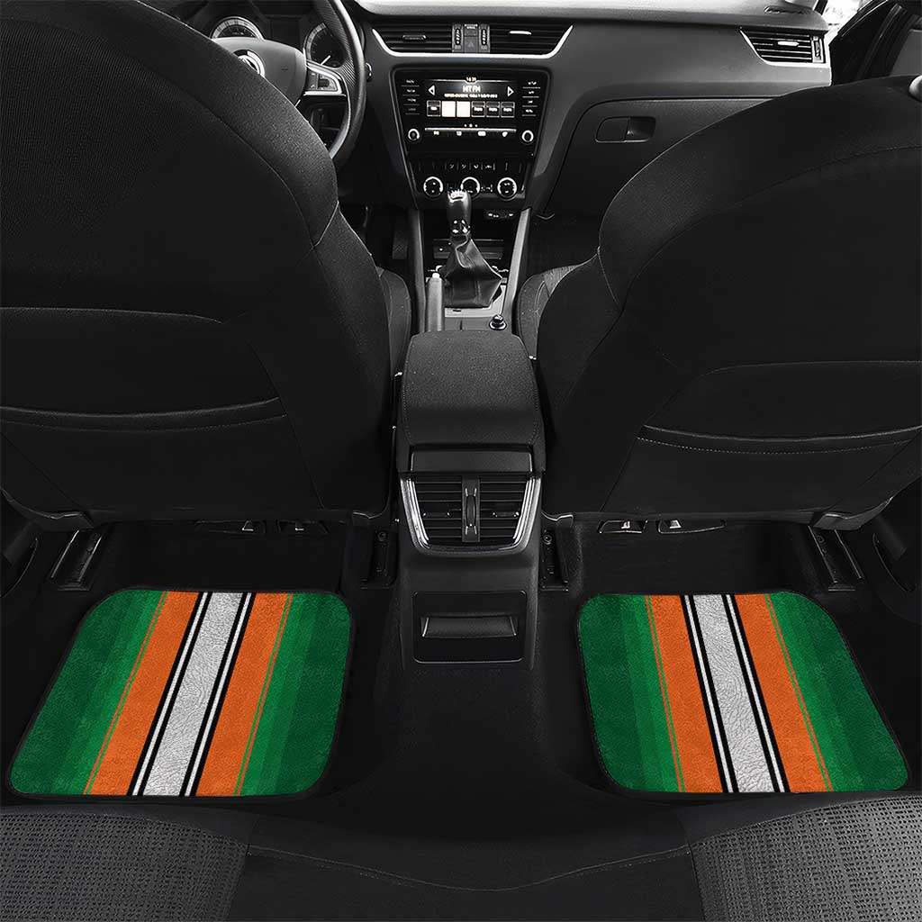 Custom Côte d'Ivoire National Football Car Mats Les Elephants-Sporty Stripes - African Pride