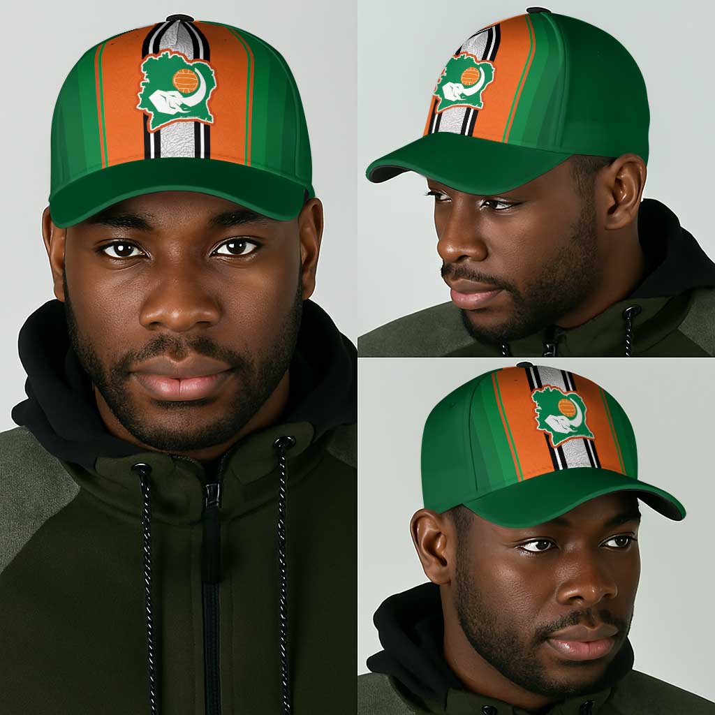 Côte d'Ivoire National Football Classic Cap Les Elephants-Sporty Stripes - African Pride