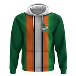 Custom Côte d'Ivoire National Football Hoodie Les Elephants-Sporty Stripes - African Pride