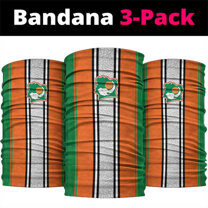 Côte d'Ivoire National Football Neck Gaiter Les Elephants-Sporty Stripes - African Pride