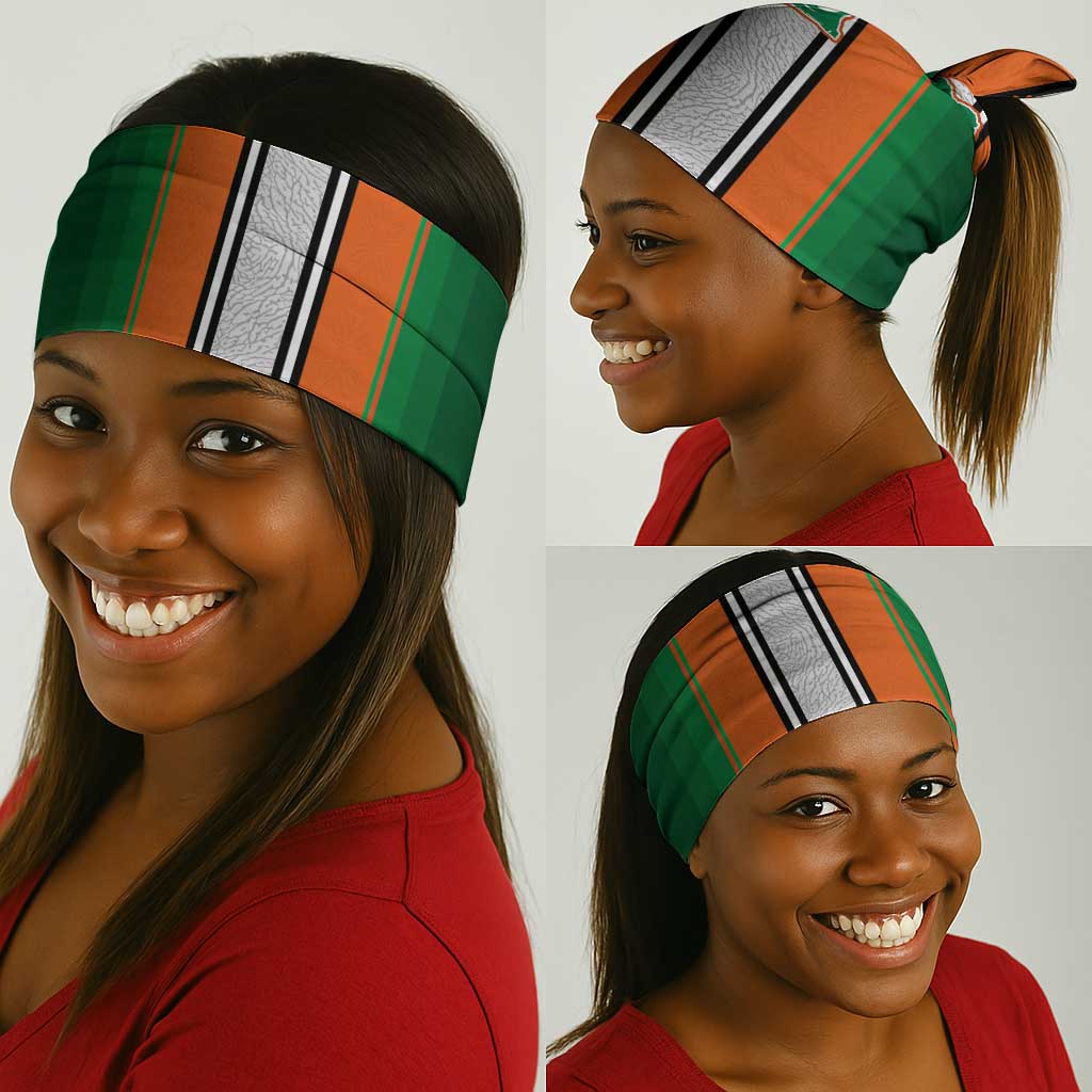 Côte d'Ivoire National Football Neck Gaiter Les Elephants-Sporty Stripes - African Pride
