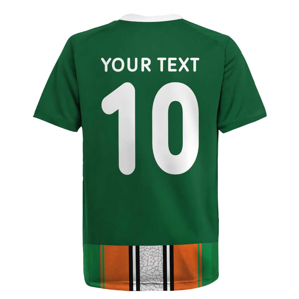 Custom Côte d'Ivoire National Football Rugby Jersey Les Elephants-Sporty Stripes LT03