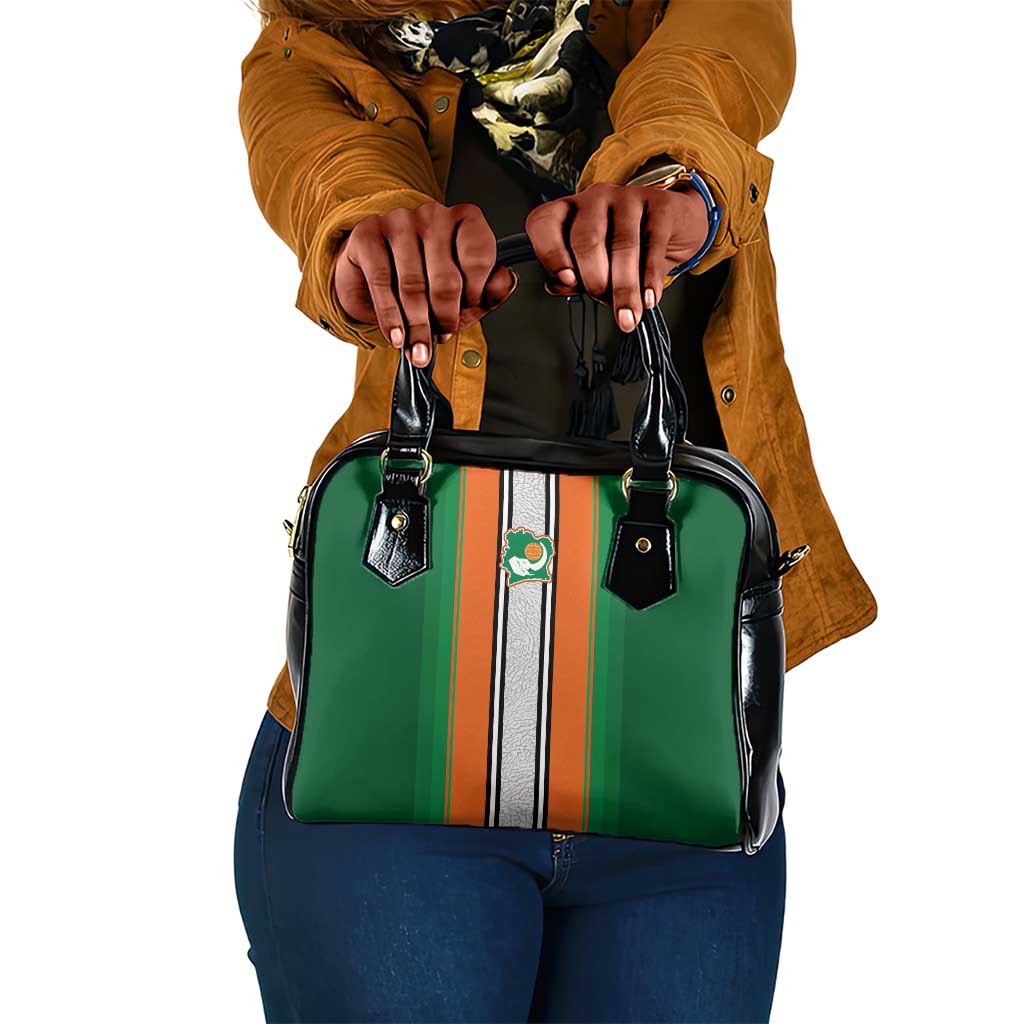 Côte d'Ivoire National Football Shoulder Handbag Les Elephants-Sporty Stripes - African Pride