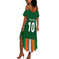 Custom Côte d'Ivoire National Football Summer Maxi Dress Les Elephants-Sporty Stripes LT03