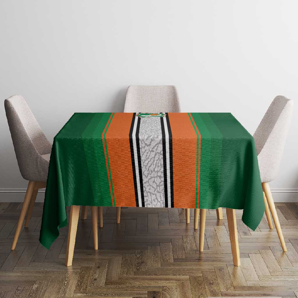 Côte d'Ivoire National Football Tablecloth Les Elephants-Sporty Stripes - African Pride