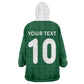 Custom Côte d'Ivoire National Football Wearable Blanket Hoodie Les Elephants-Sporty Stripes - African Pride