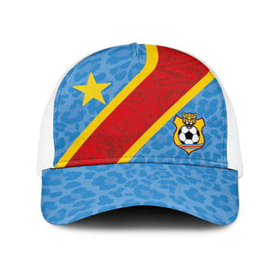 DR Congo National Football Baseball Net Cap Leopards Go Glory - African Pride