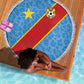 DR Congo National Football Beach Blanket Leopards Go Glory - African Pride
