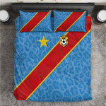 DR Congo National Football Bedding Set Leopards Go Glory - African Pride
