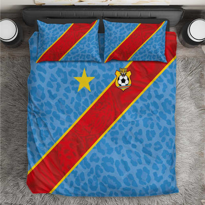 DR Congo National Football Bedding Set Leopards Go Glory - African Pride