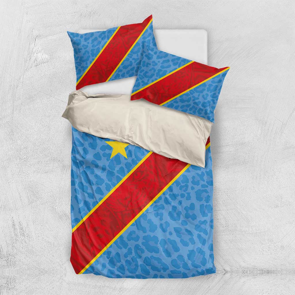 DR Congo National Football Bedding Set Leopards Go Glory - African Pride