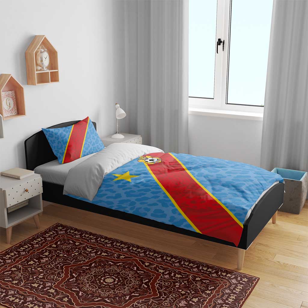 DR Congo National Football Bedding Set Leopards Go Glory - African Pride