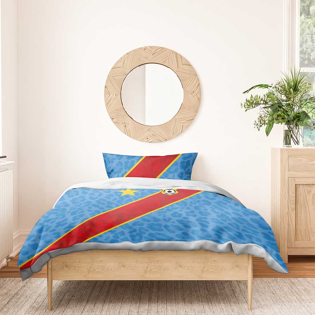 DR Congo National Football Bedding Set Leopards Go Glory - African Pride