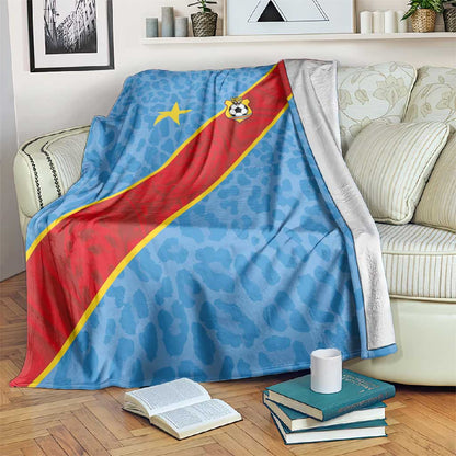 DR Congo National Football Blanket Leopards Go Glory - African Pride