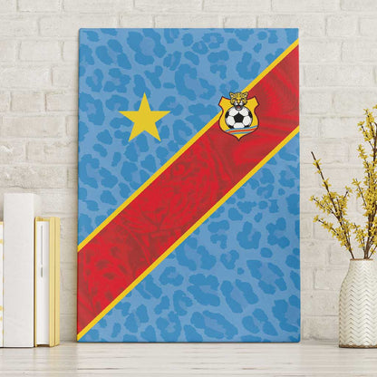 DR Congo National Football Canvas Wall Art Leopards Go Glory - African Pride