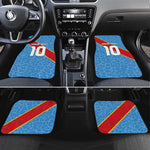 Custom DR Congo National Football Car Mats Leopards Go Glory - African Pride