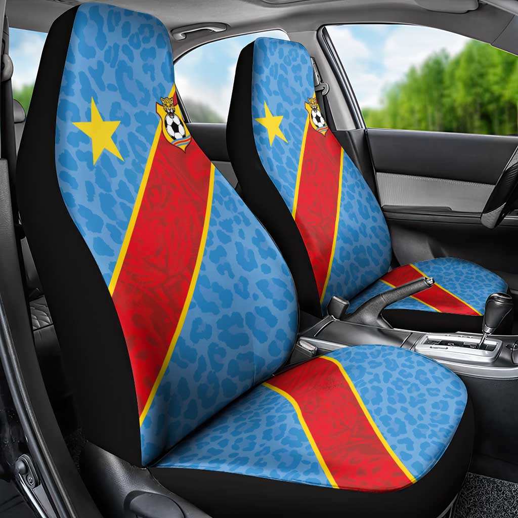 DR Congo National Football Car Seat Cover Leopards Go Glory - African Pride