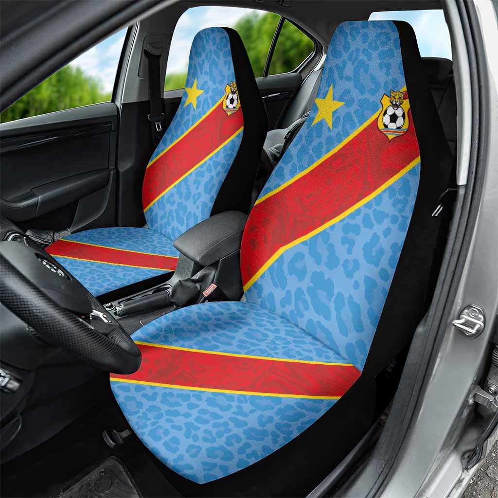 DR Congo National Football Car Seat Cover Leopards Go Glory - African Pride