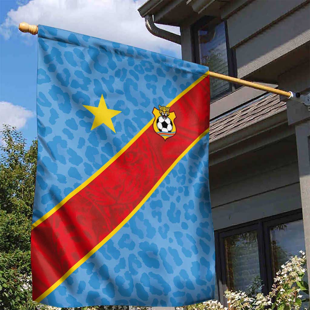 DR Congo National Football Garden Flag Leopards Go Glory - African Pride