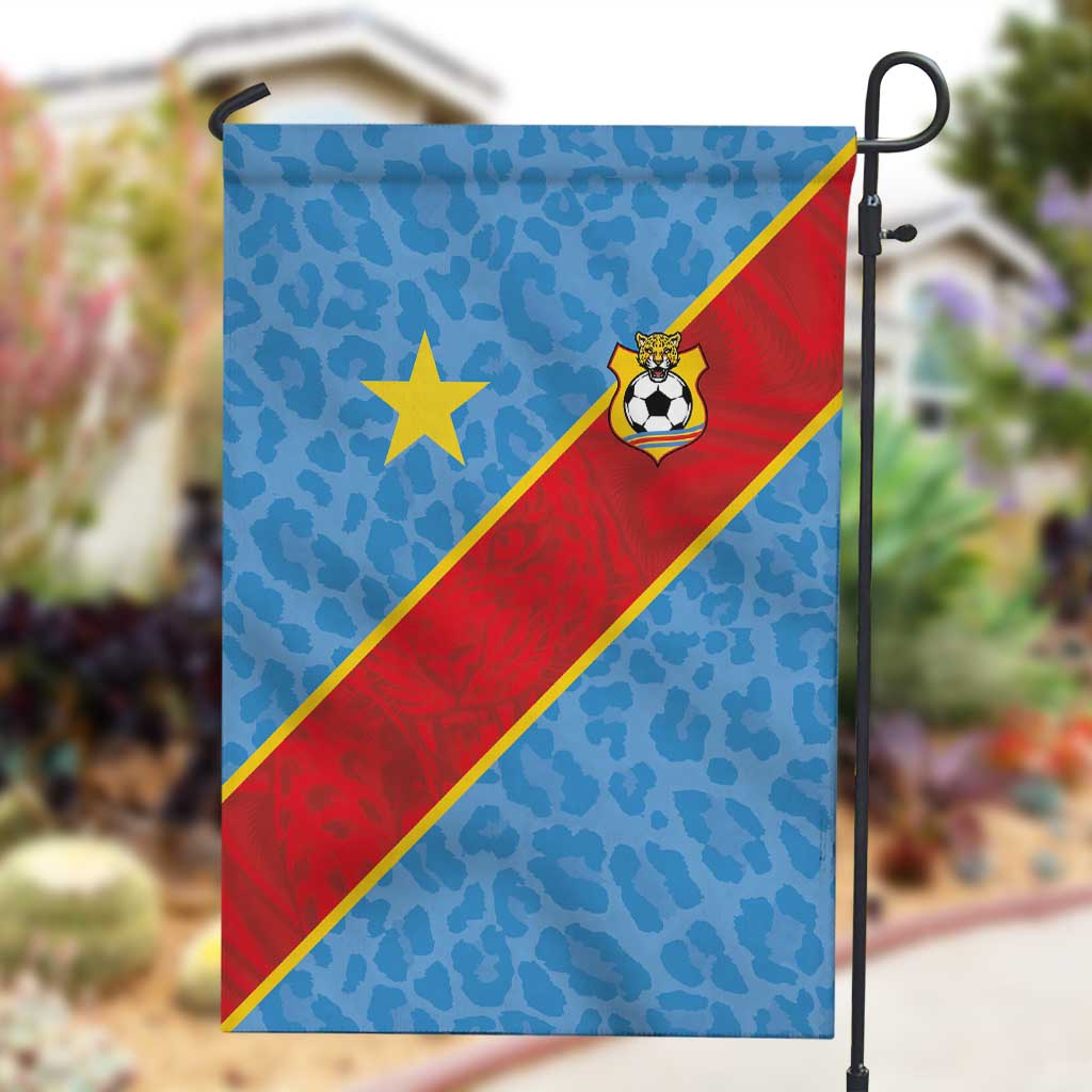 DR Congo National Football Garden Flag Leopards Go Glory - African Pride