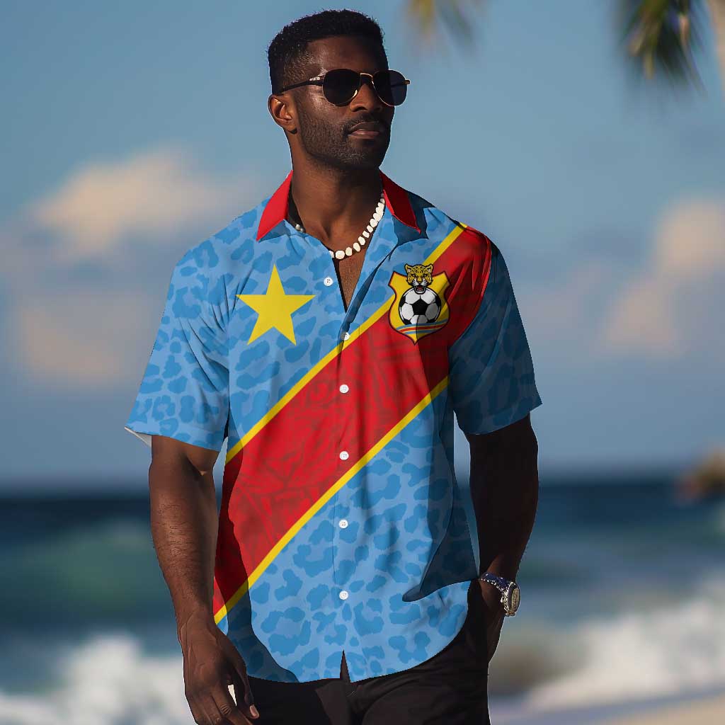 Custom DR Congo National Football Hawaiian Shirt Leopards Go Glory LT03