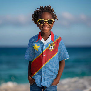 Custom DR Congo National Football Kid Hawaiian Shirt Leopards Go Glory LT03