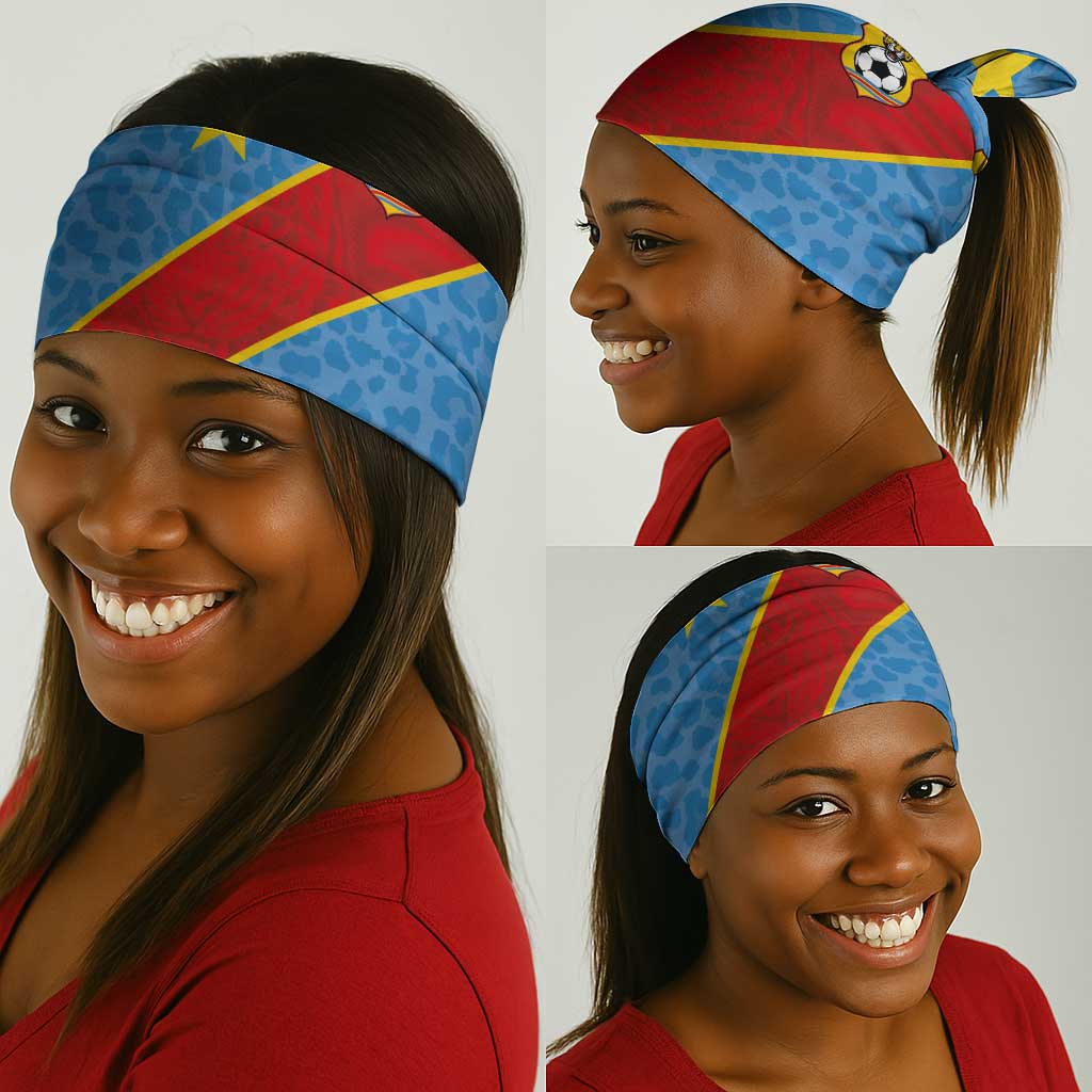 DR Congo National Football Neck Gaiter Leopards Go Glory - African Pride