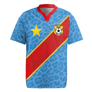 Custom DR Congo National Football Rugby Jersey Leopards Go Glory LT03