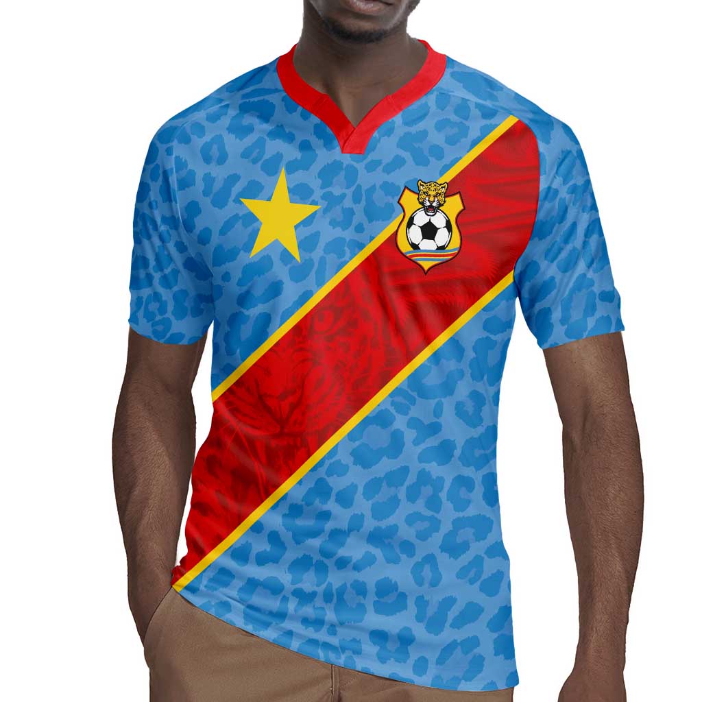 Custom DR Congo National Football Rugby Jersey Leopards Go Glory LT03