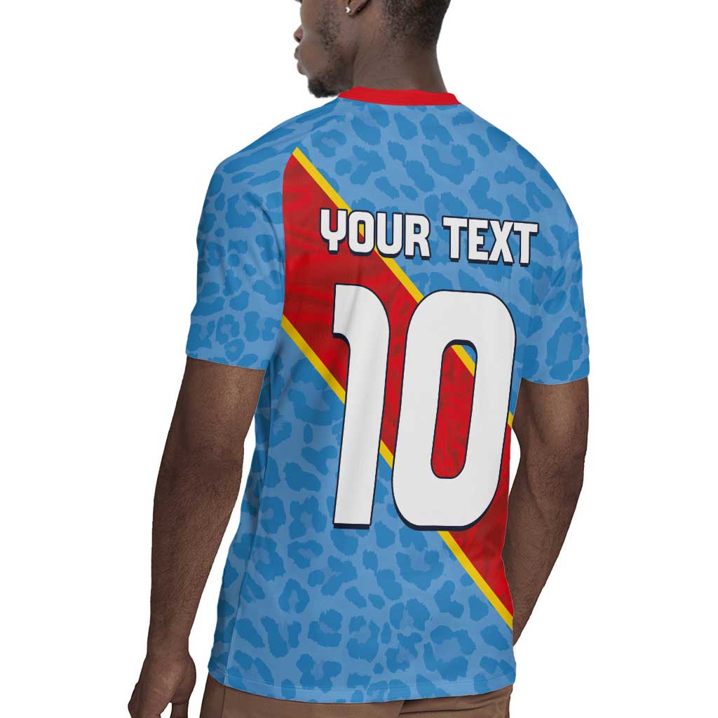 Custom DR Congo National Football Rugby Jersey Leopards Go Glory LT03