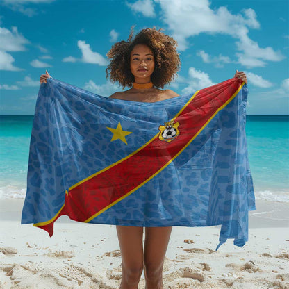 DR Congo National Football Sarong Leopards Go Glory - African Pride