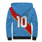 Custom DR Congo National Football Sherpa Hoodie Leopards Go Glory - African Pride